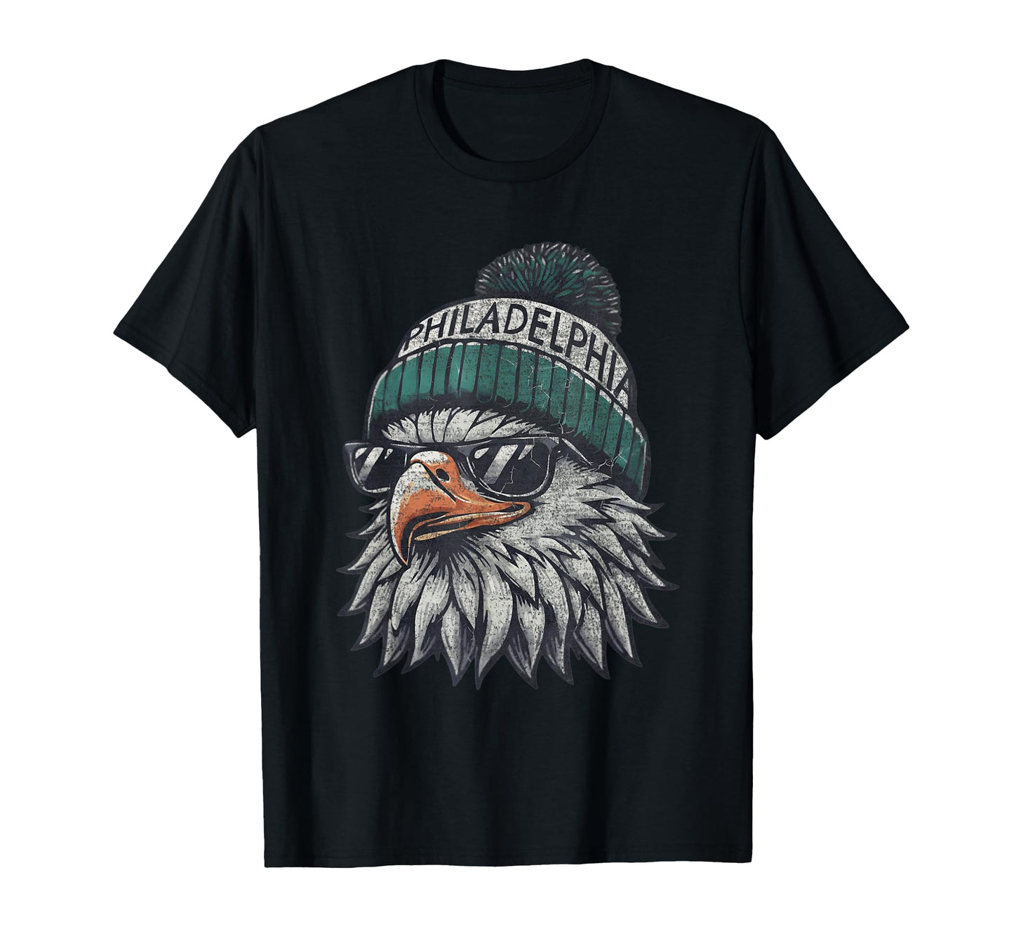 Vintage Eagle with Sunglasses Men Women Kids Cool T-Shirt