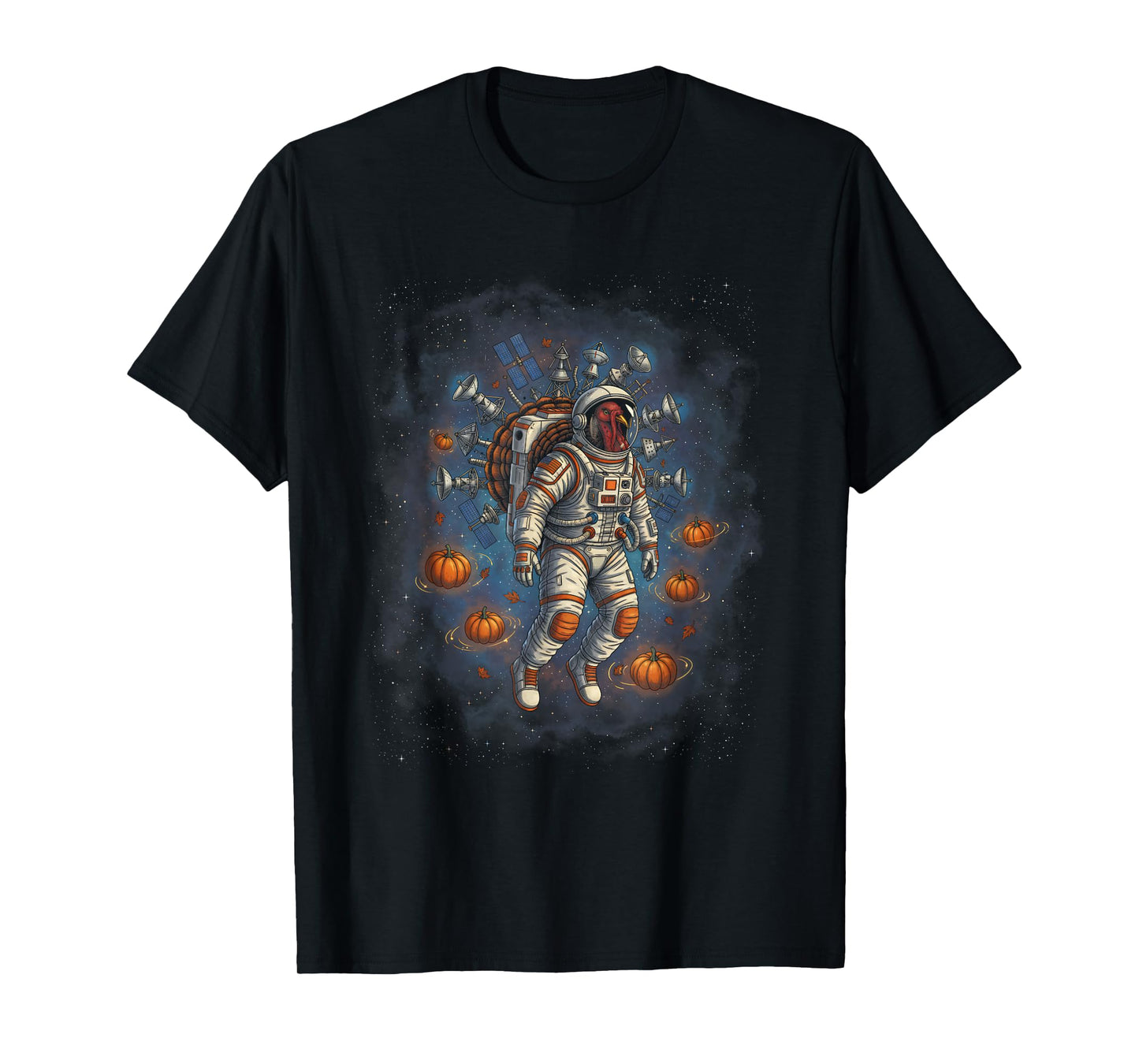 Turkey Thanksgiving Space Galaxy Astronomy Science Lovers T-Shirt
