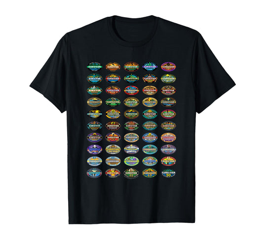 Survivor 50 Seasons of Survivor Officially Licensed T-Shirt