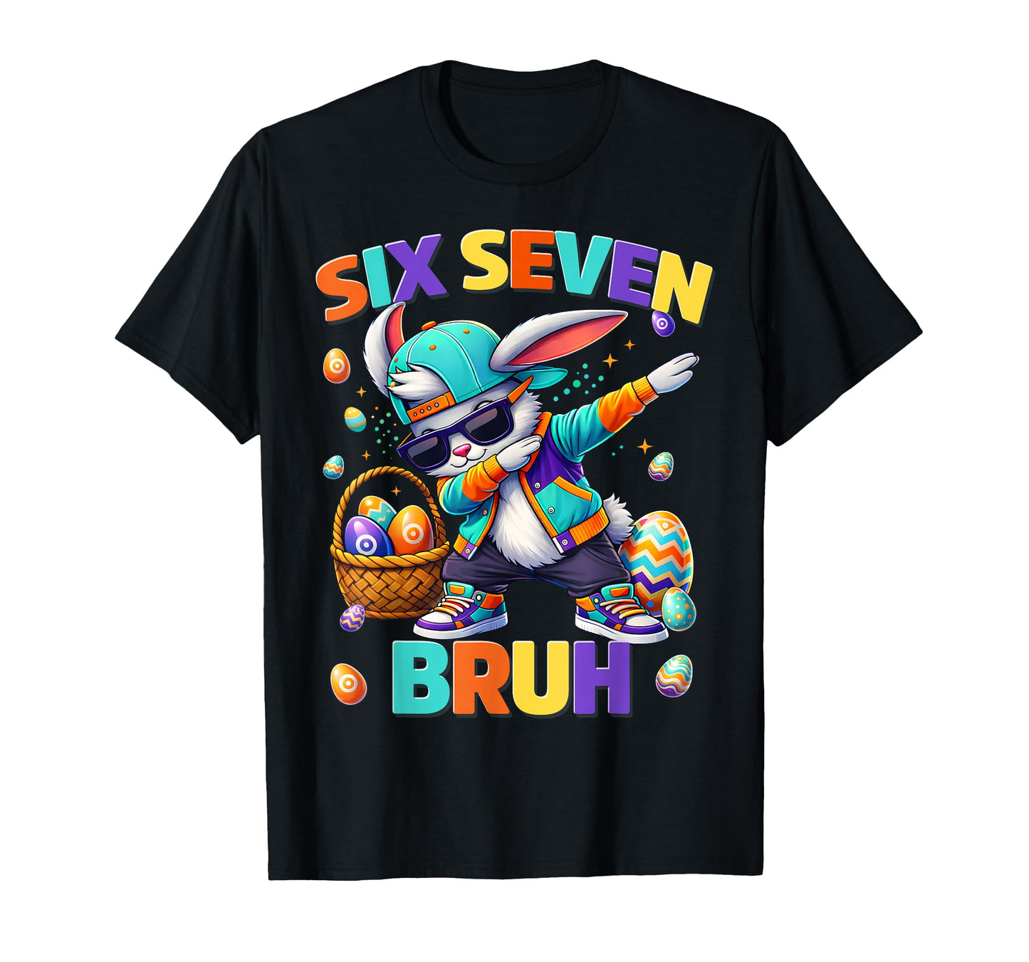 Bruh Happy Easter Bunny Dabbing Rabbit Men Boy Kid T-Shirt