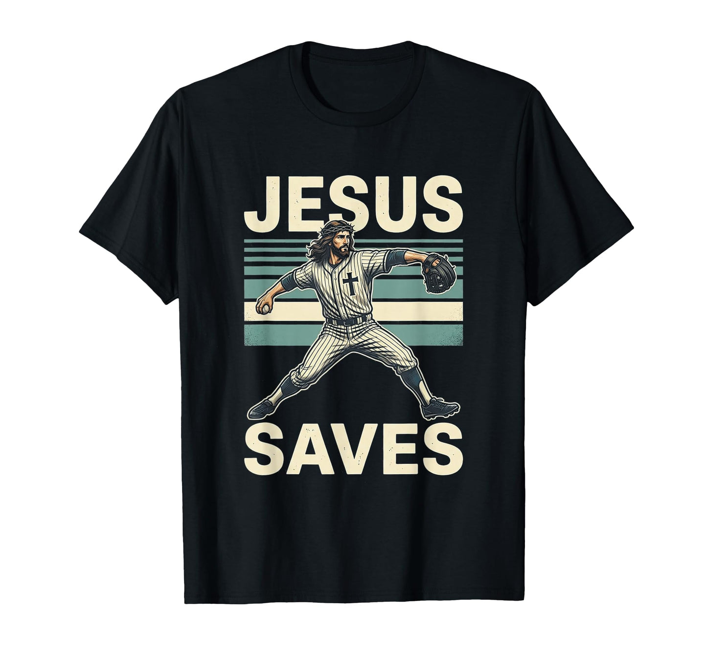 Jesus Saves Religious Christian Faith Baseball T-Shirt
