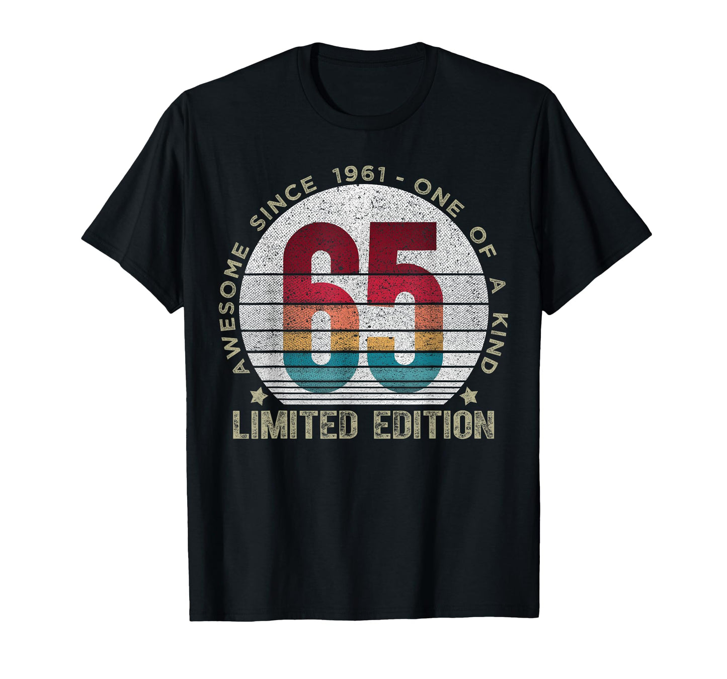65 Year Old Gifts Vintage 1961 Limited Edition 65th Birthday T-Shirt