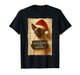 Funny Christmas Cat- Cute Siamese Santa Hat Tee T-Shirt