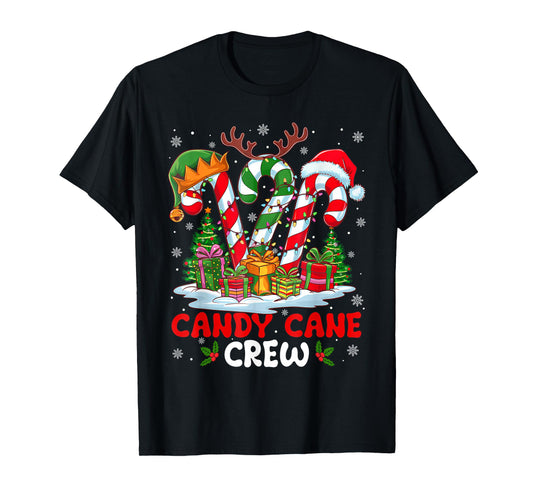 Candy Cane Crew Christmas Xmas Love Candy Boys Girls Kids T-Shirt