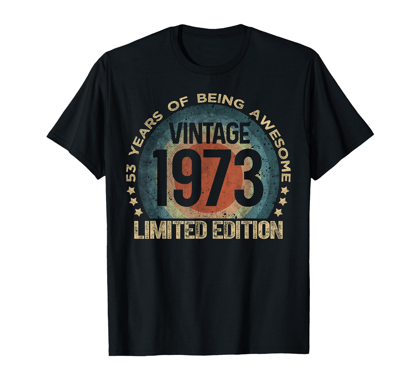 53 Year Old Gifts Vintage 1973 Limited Edition 53rd Birthday T-Shirt