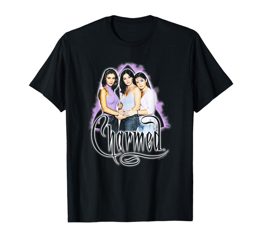 Charmed Purple Fog Portrait Retro Witch Y2K TV Show T-Shirt