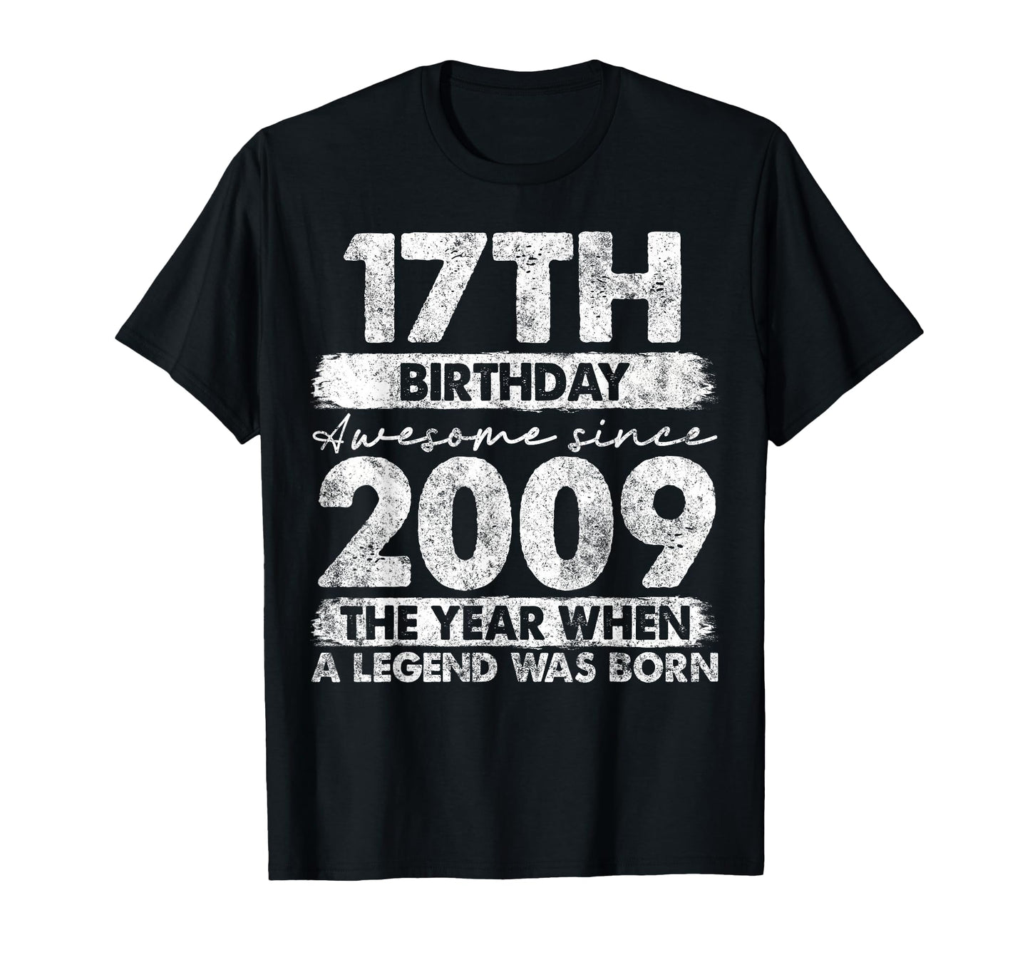 17 Year Old Gifts Vintage 2009 Limited Edition 17th Birthday T-Shirt