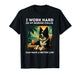 Border Collie Lover I Work Hard Design Funny Border Collie T-Shirt