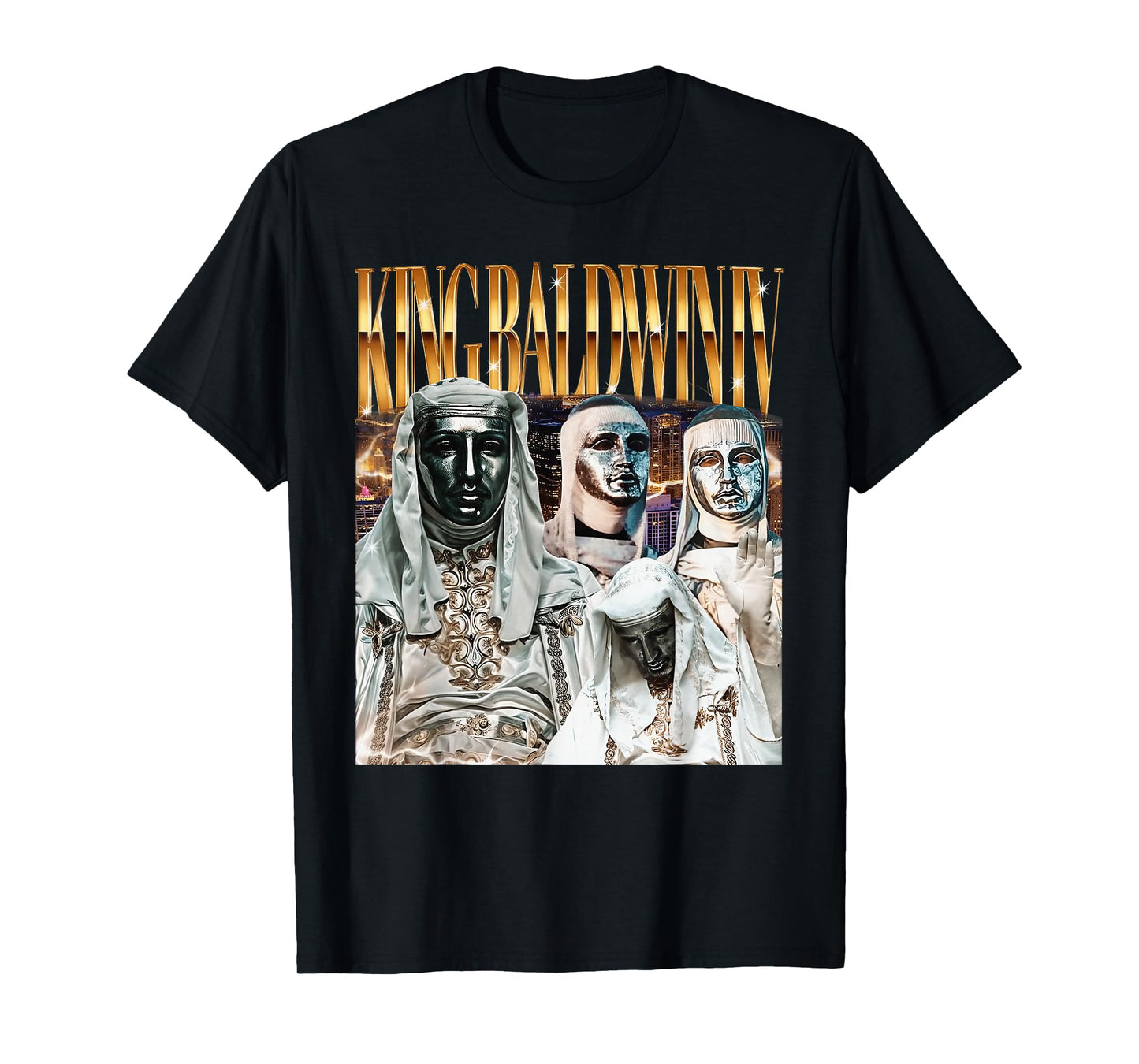 Sliver Mask King Baldwin IV Meme The Leper King Warrior T-Shirt
