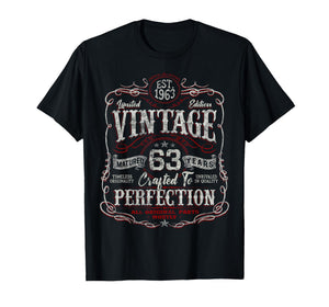 Vintage 1963 Limited Edition Shirt 63 Year Old 63rd Birthday T-Shirt