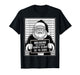 Santa Claus Mugshot Funny Breaking and Entering Xmas T-Shirt