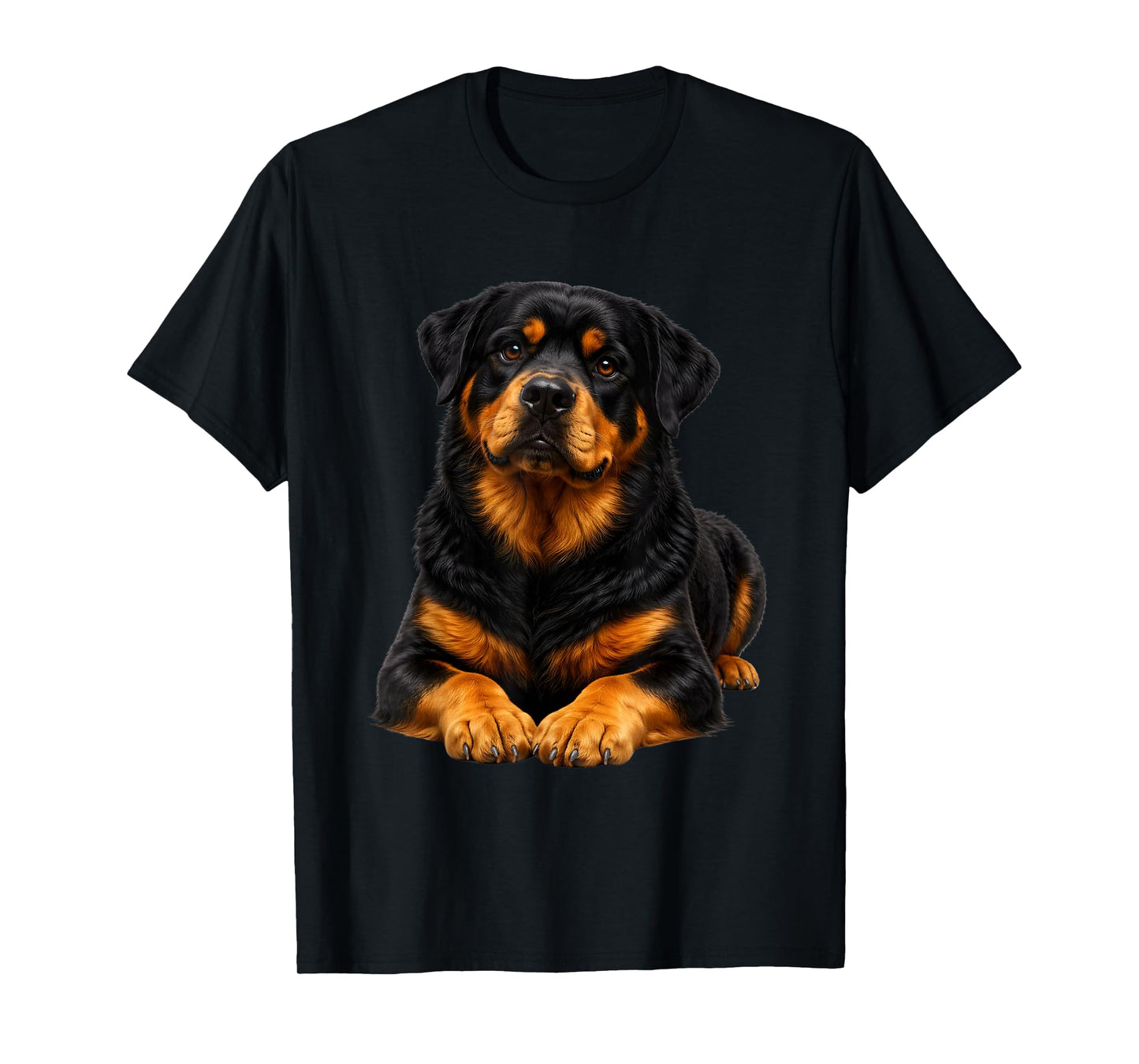 Rottweiler Portrait Dog Artwork T-Shirt
