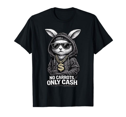 Funny Easter Bunny Shirt for Men Streetwear Hip Hop Rabbit T-Shirt