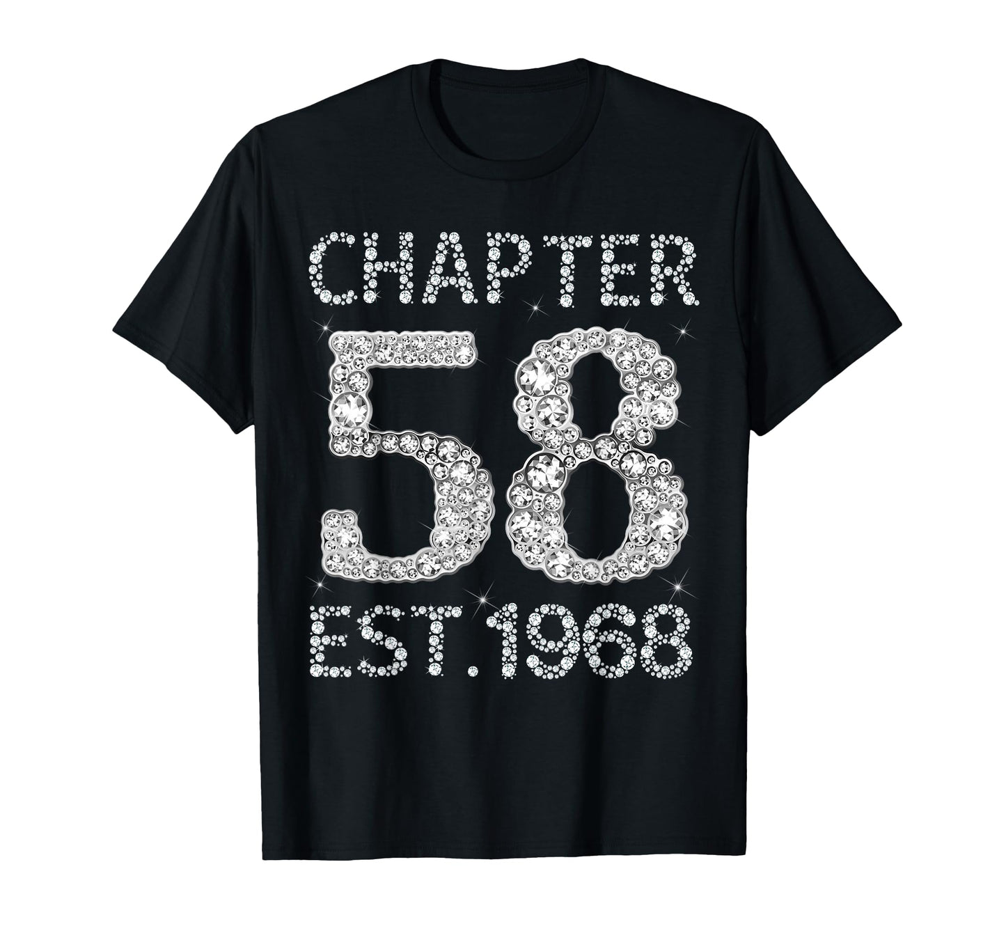 Chapter 58 EST 1968 Happy 58Th Birthday Gift for Him Her T-Shirt