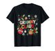 Grammy Claus Patchwork Ornament Christmas Design T-Shirt