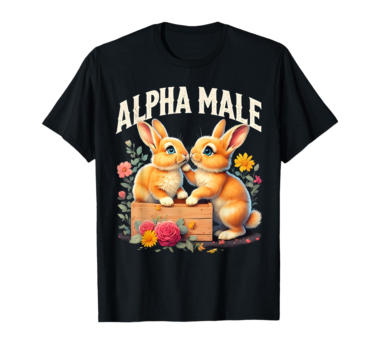 Funny Rabbit Alpha Cute Meme Male Men or Women T-Shirt