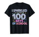 I Sparkled My Way Through 100 Day of School for Teacher Kids T-Shirt