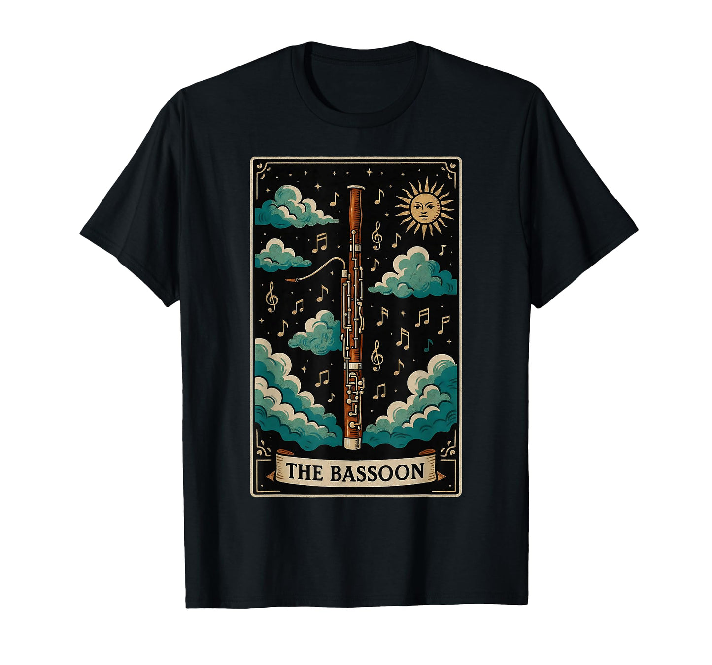 The Bassoon Instrument Bassoonist Bassoon Player Tarot Card T-Shirt