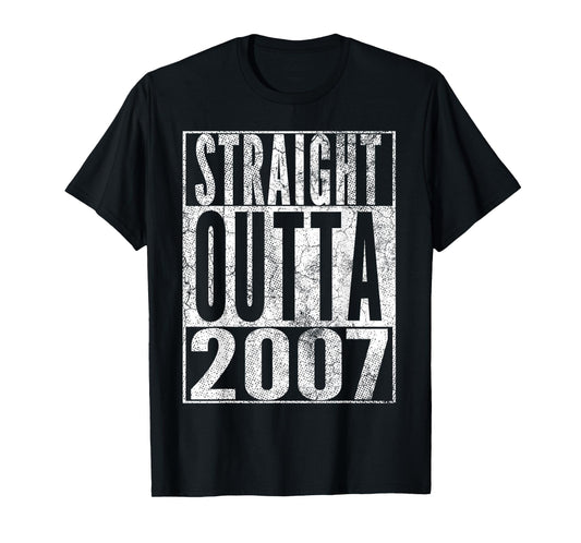 Vintage 2007 19th Birthday 19 Years Old Retro Men Women T-Shirt