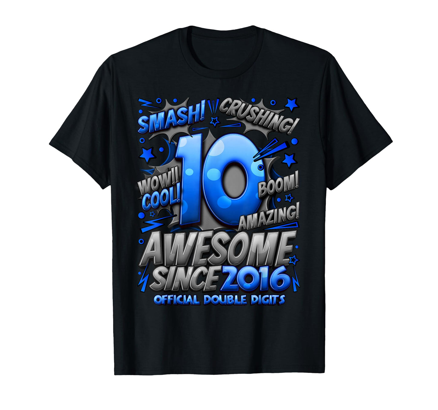 Official Double Digits 10 Year Old Boys 10th Birthday Boy T-Shirt