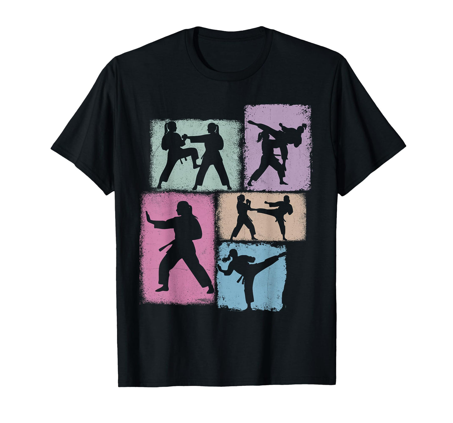 Karate Practitioner Collage Women Kids Sensei Youth Girl T-Shirt