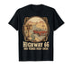 Highway 66 100 Years 1926-2026 Classic Car Lover Anniversary T-Shirt