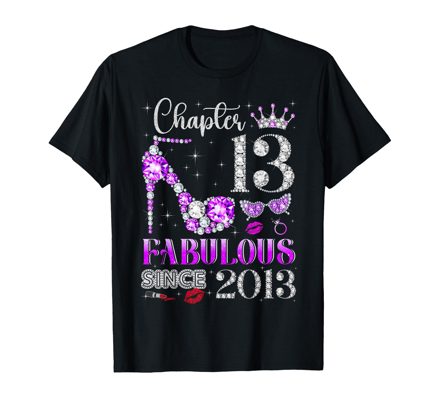 Chapter 13 Fabulous Since 2013 13Th Birthday Ladies Girls T-Shirt