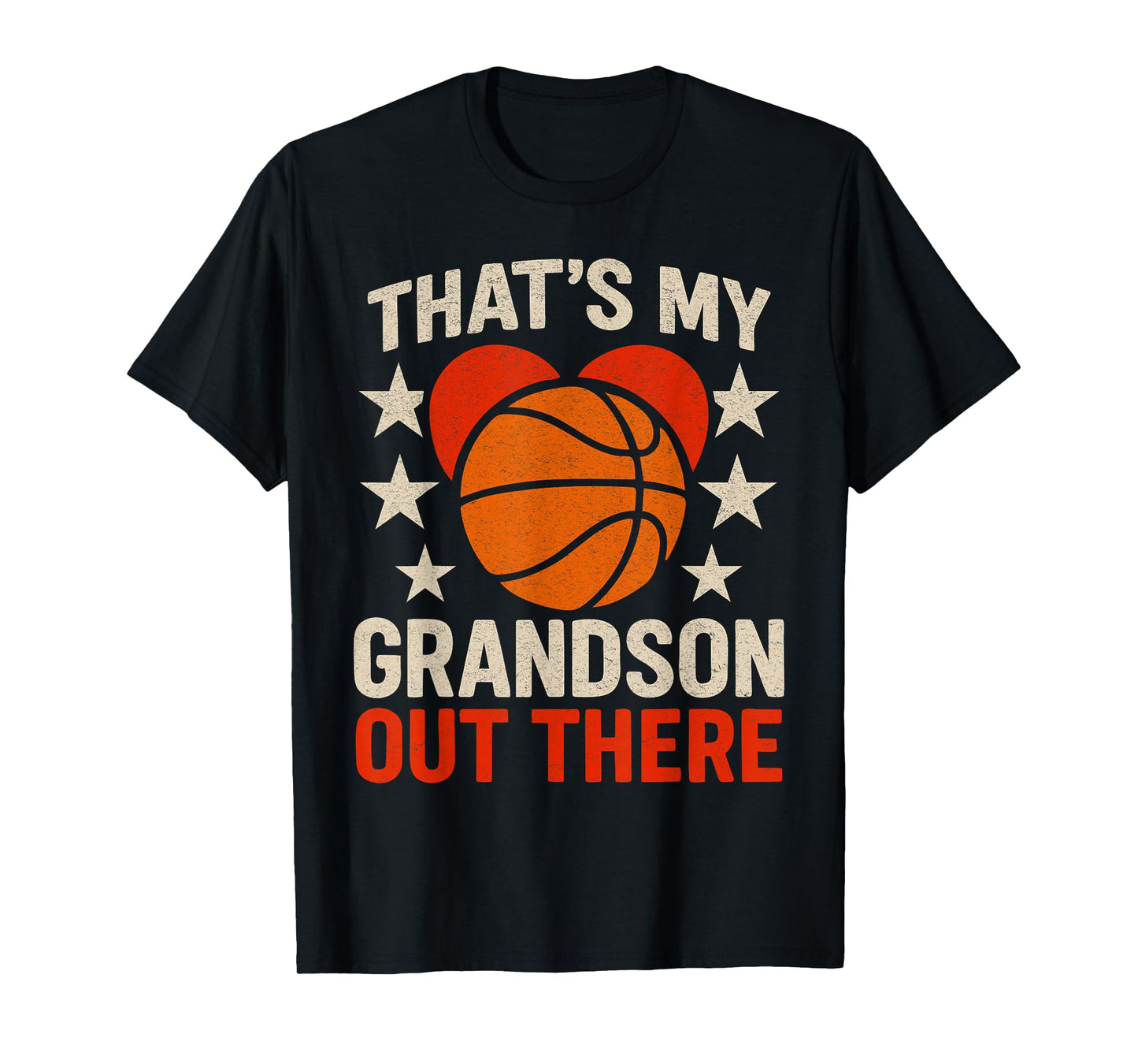 That's My Grandson Out There Basketball Grandma Mother's Day T-Shirt