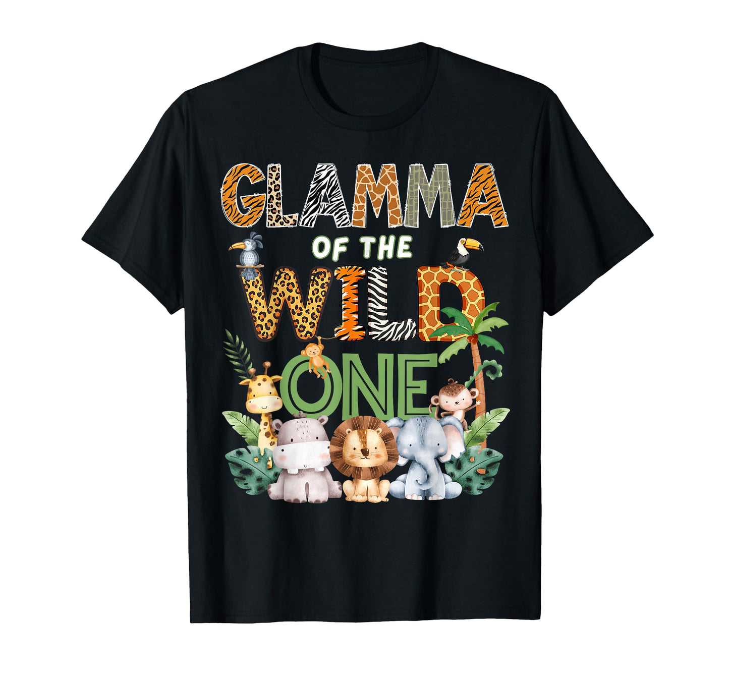 Glamma of The Wild One Safari 1St Birthday Kids T-Shirt