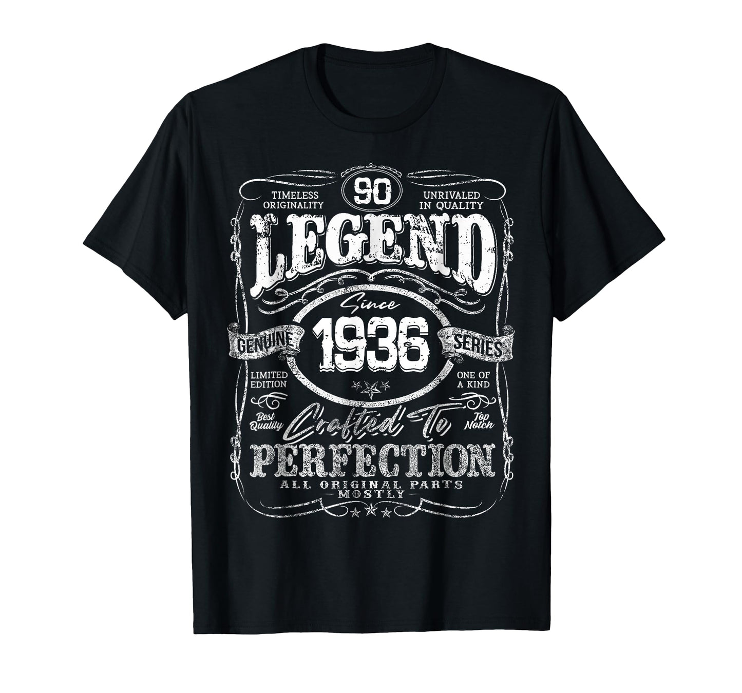 90 Year Old Gifts Vintage 1936 Limited Edition 90th Birthday T-Shirt