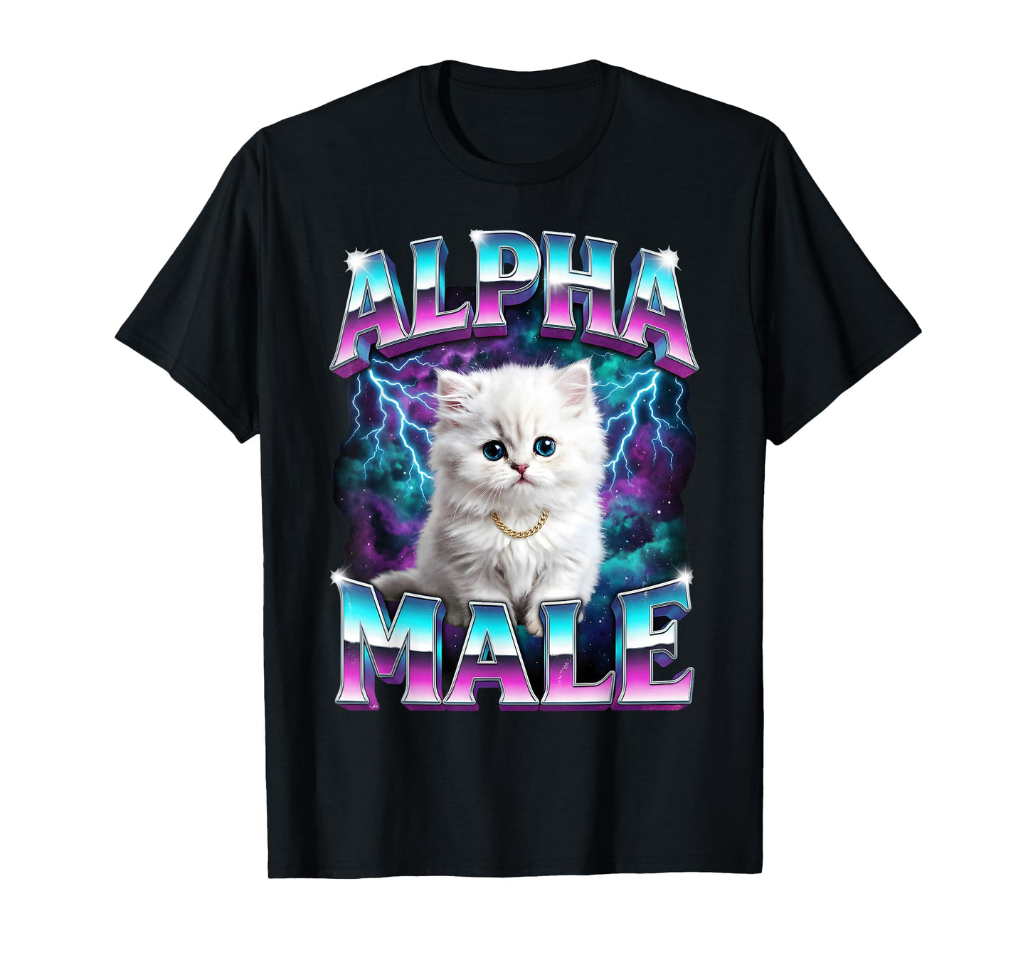 Alpha Male Cat Kitten Funny for Men Women T-Shirt