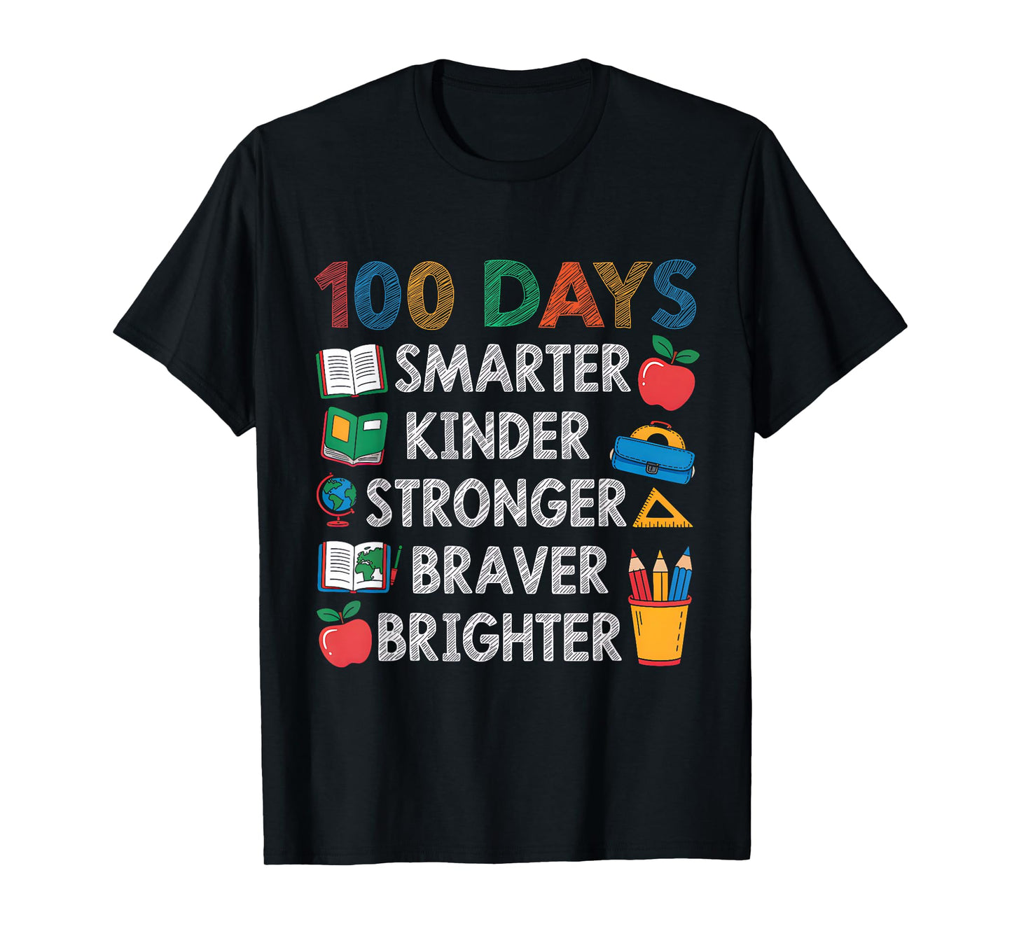 Happy 100 Days of School 100th Day of School Kids Boys Girls T-Shirt