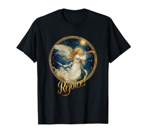 Christmas Angel with Trumpet - Rejoice! Holy Night (C) T-Shirt