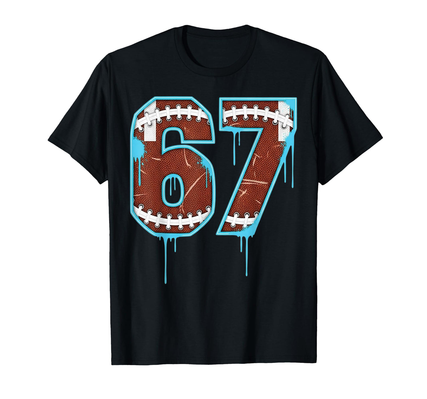 67 American Football Six Seven Funny 6 7 Meme Drip for Boys T-Shirt