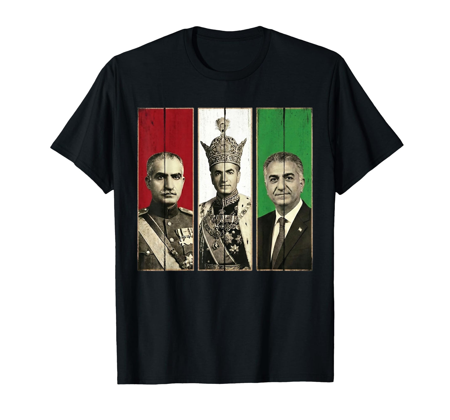 Pahlavi Dynasty Three Generations Reza Shah Mohammad Reza T-Shirt