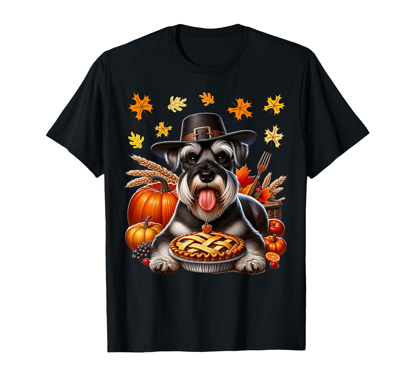 Schnauzer Thanksgiving Schnauzer Thanksgiving T-Shirt