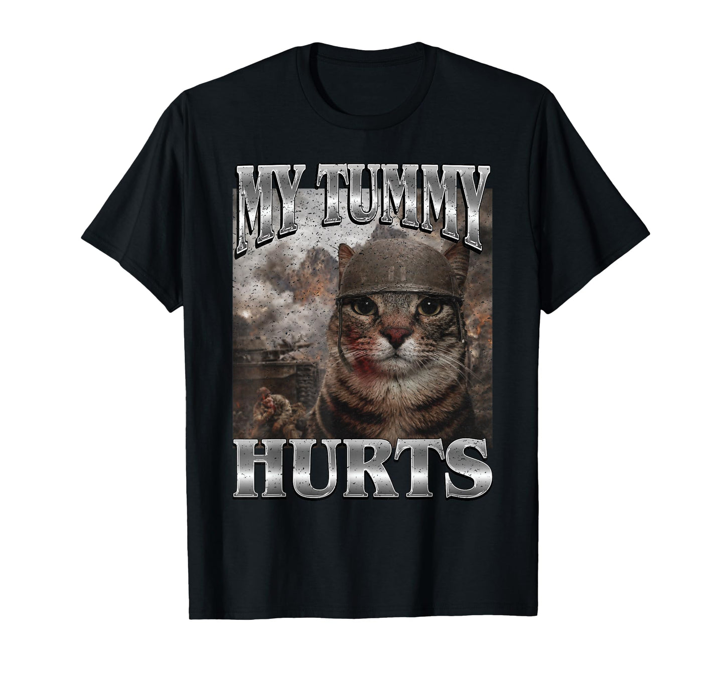My Tummy Hurts Funny Cat Meme Bootleg T-Shirt