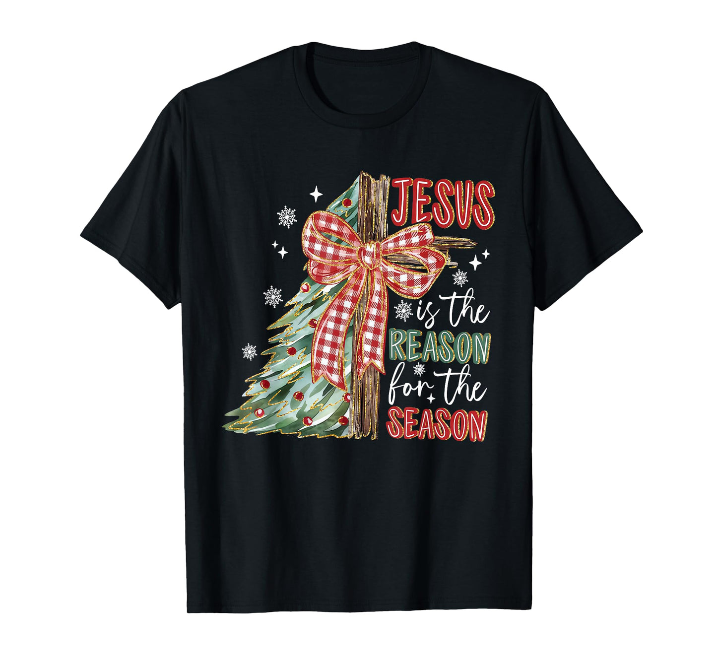 Jesus is The Reason for A Season Preppy Christmas T-Shirt