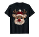 Cute Reindeer Rudolph Crochet Xmas Pajamas Holiday Christmas T-Shirt