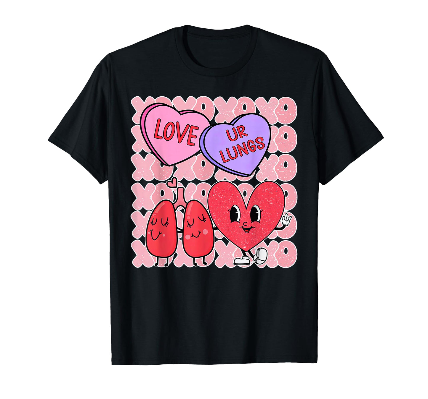 Respiratory Therapist Valentines Day RT Lung Pulmonologist T-Shirt
