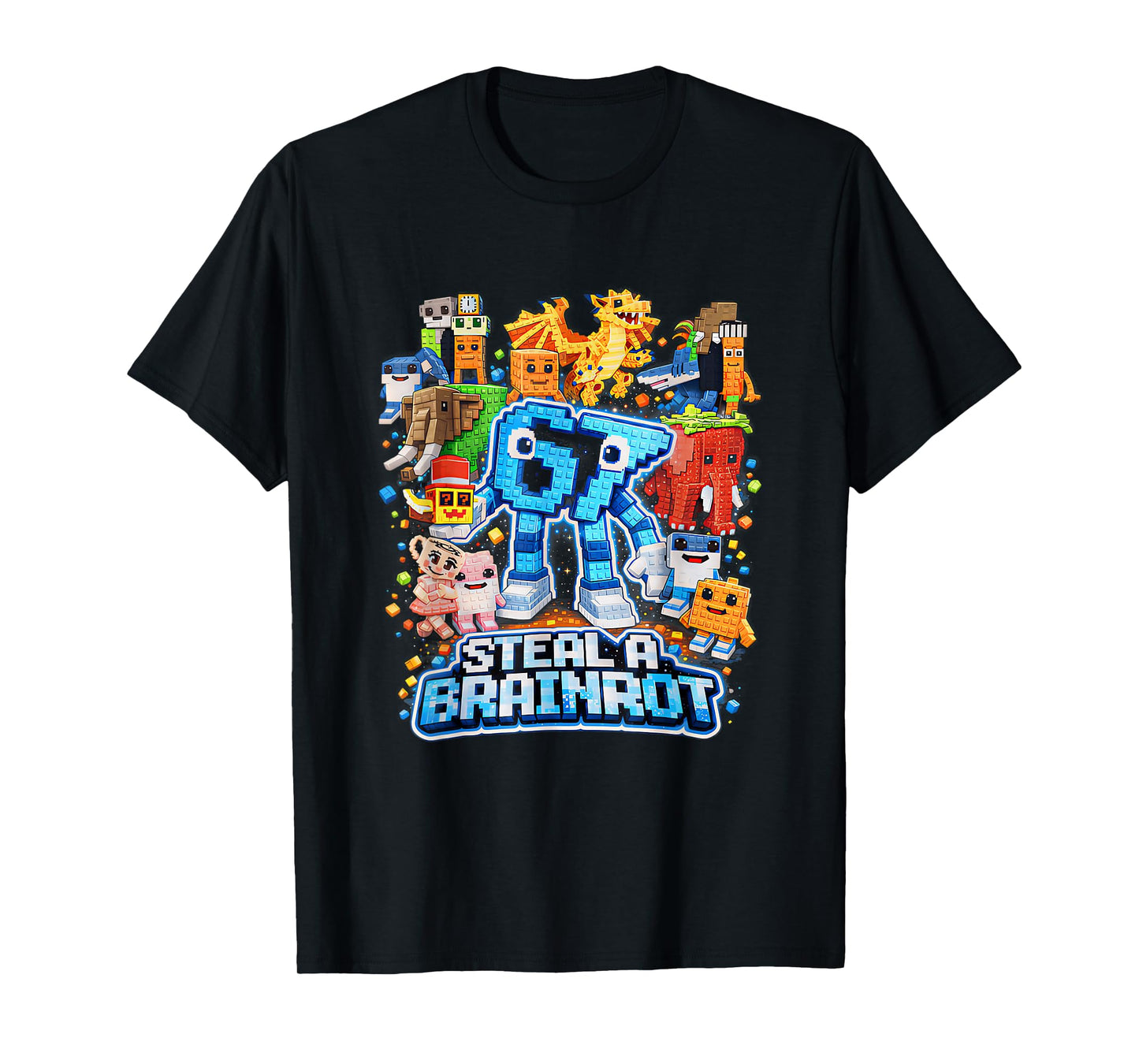 Six Seven 67 Steal a Brainrot Meme Funny Gifts for Kids Boys T-Shirt