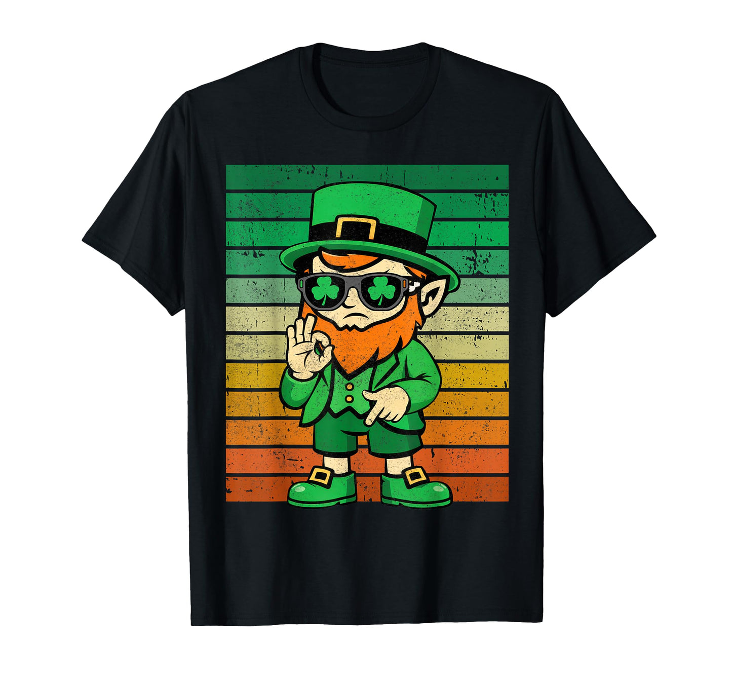 Funny Six Seven St Patricks Day Shirts Kids Boys Leprechaun T-Shirt