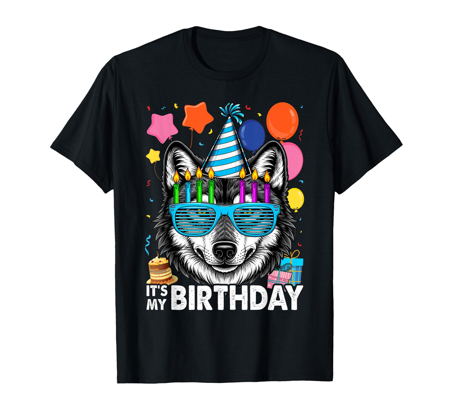 It's My Birthday Wolf for Wolves Themed T-Shirt