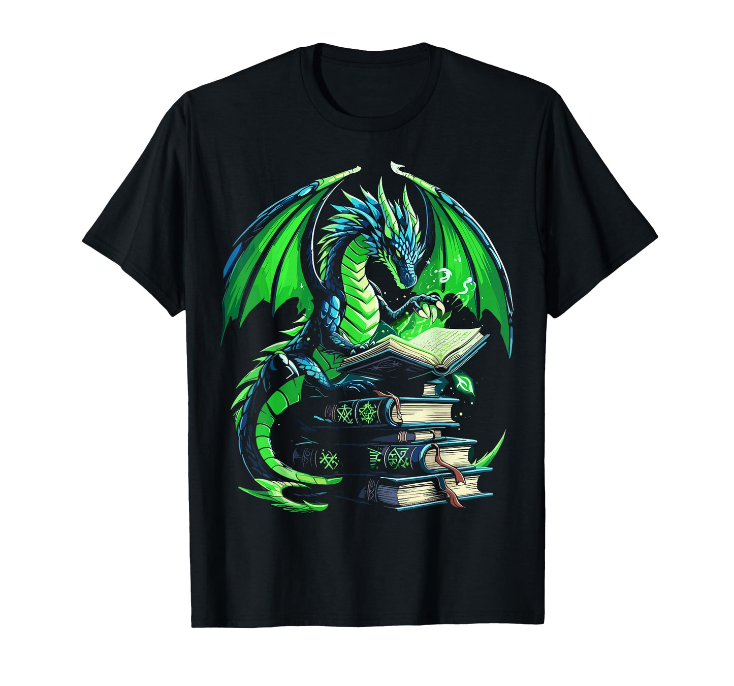 Dragon Reading Books Bookworm T-Shirt