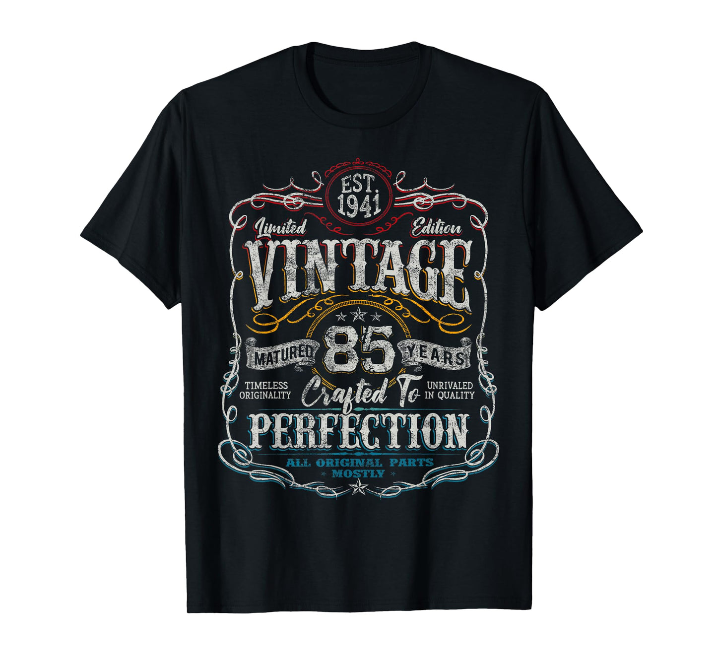 Vintage 1941 Limited Edition Shirt 85 Year Old 85th Birthday T-Shirt