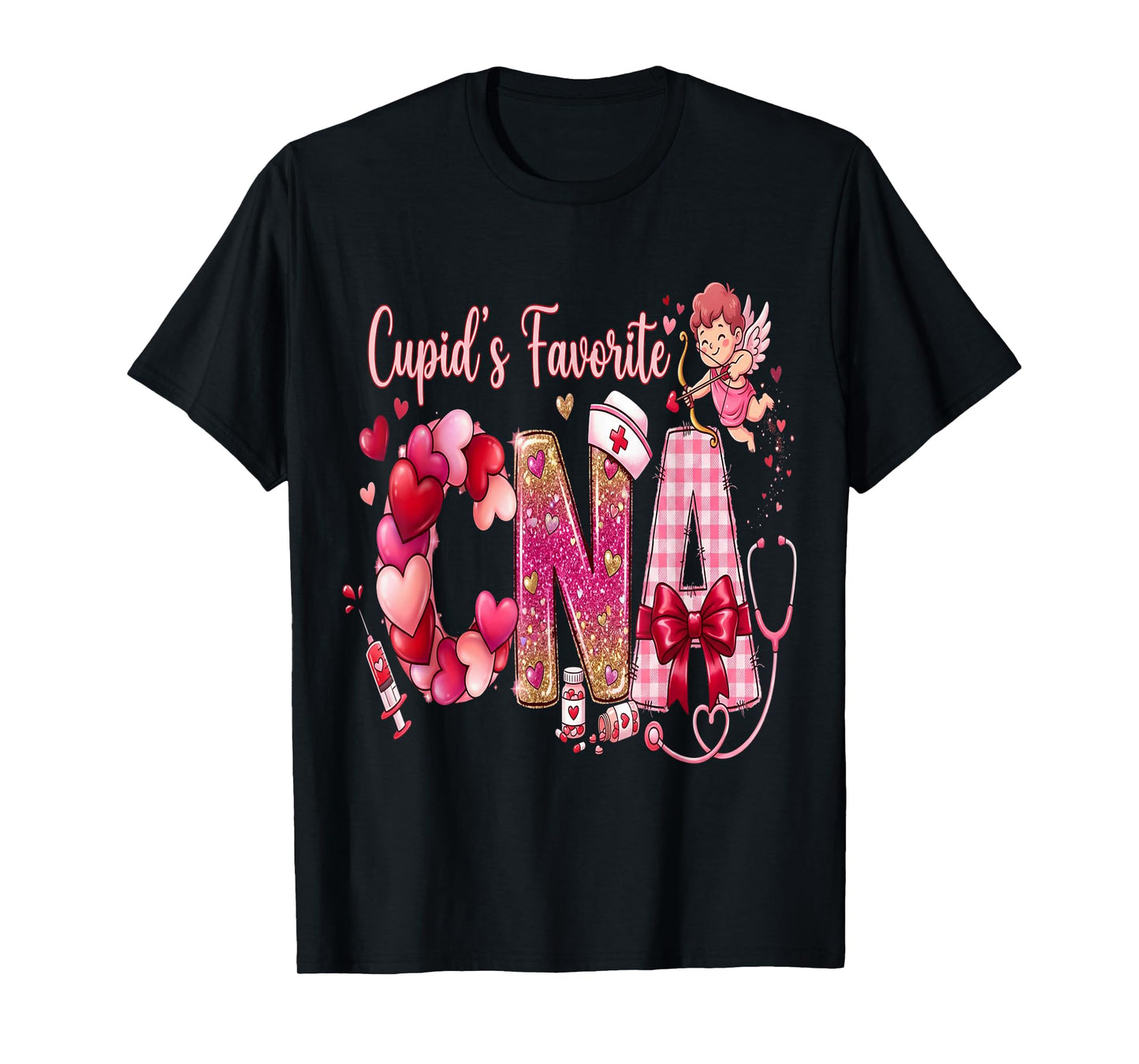 Certified Nursing Assistant Cupid's Favorite CNA Valentines T-Shirt