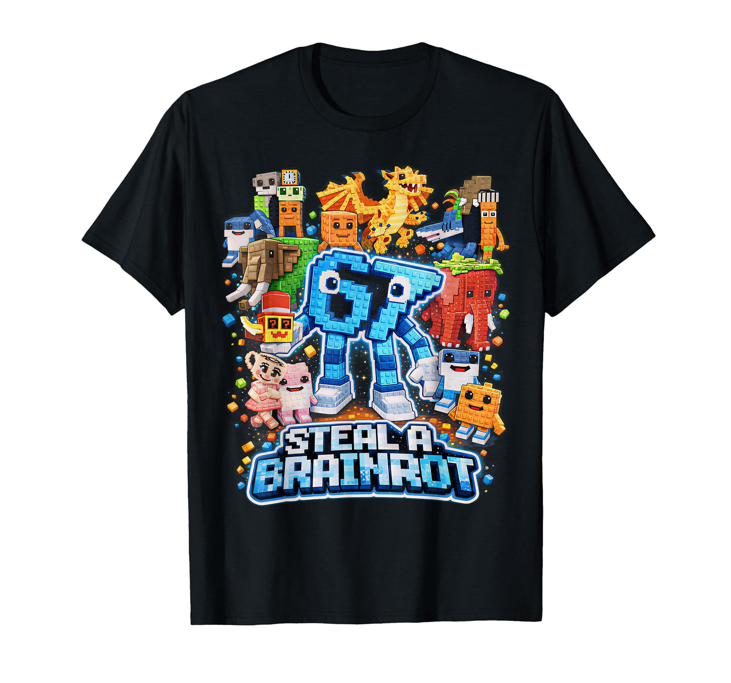 Six Seven 67 Steal a Brainrot Meme Funny Gifts for Kids Boys T-Shirt