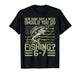 Funny Fishing Boy Teens Kid Camouflage USA Flag Bass Fish 67 T-Shirt