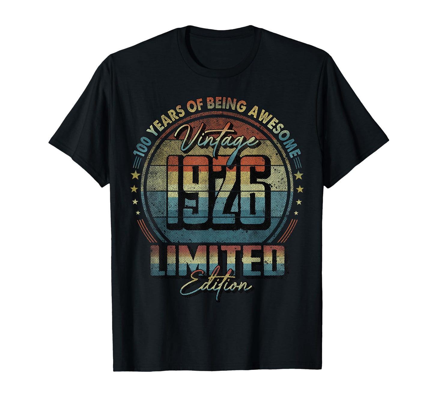 Vintage 1926 Limited Edition 100 Year Old 100th Birthday T-Shirt