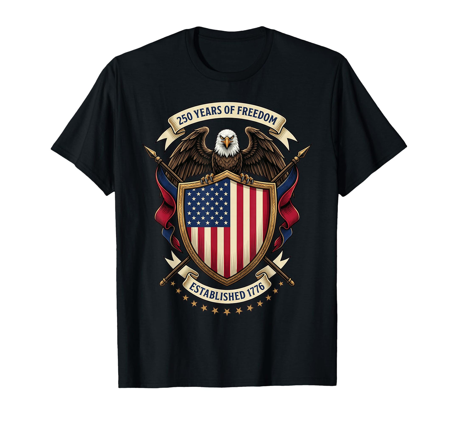 250th Anniversary USA 1776-2026 Patriotic American 4th July T-Shirt